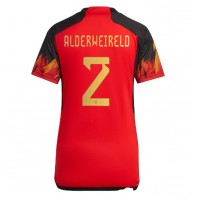 Camiseta Bélgica Toby Alderweireld #2 Primera Equipación Replica Mundial 2022 para mujer mangas cortas
